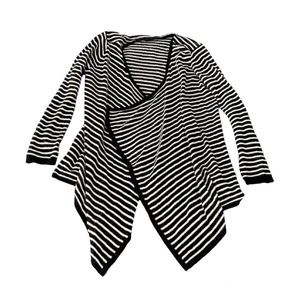 Black & White Stripe Cardigan